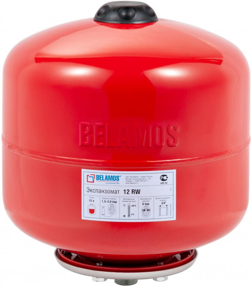 Гидроаккумулятор BELAMOS Расширительный бак (гидроаккумулятор) 12RW красный, подвесной BELAMOS Расширительный бак (гидроаккумулятор) 12RW красный, подвесной