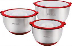 Набор мисок KELLI KL-233 Красный