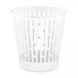 Корзина АЛЬТЕРНАТИВА М8214 для мусора Матрица 9л (белый)