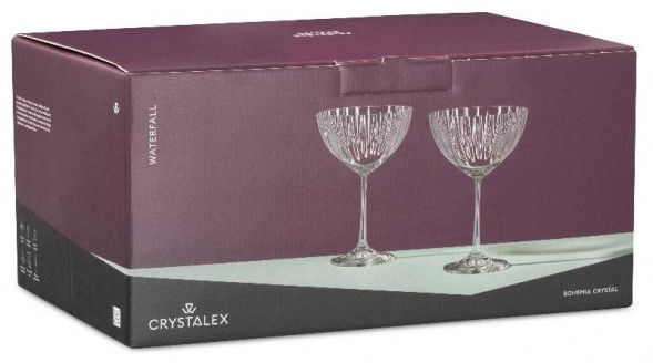 Набор бокалов для мартини CRYSTALEX CR340101W Набор бокалов для мартини WATERFALL 6шт 340мл