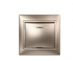 выключатель SMARTBUY (SBE-01c-10-SW1-0-c) Венера, 1-клавишный,шампань