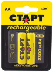 Аккумулятор СТАРТ (19342) HR6 AA 2300mAh Ni-MH BL2