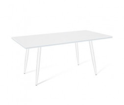 Стол SHEFFILTON SHT-TU14/120/80 МДФ белый муар/белая шагрень металл/МДФ (201288)