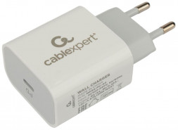 Универсальный адаптер питания Cablexpert (21075) MP3A-PC-44, QC3.0/PD, 1 порт Type-C, белый, пакет