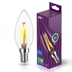 Лампа светодиодная REV 32359 4 FILAMENT С37/E14/5W/2700K