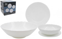 Столовый набор LAVENIR 19PCS (мал.) WHITE (47438)