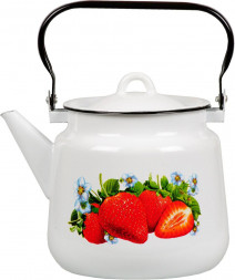 Чайник СТАЛЬЭМАЛЬ 1с26с Клубника садовая 3,5л