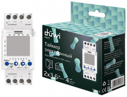 Таймер 2х канальный DUWI 25806 3 2х16А/3680Вт