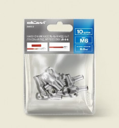 Наконечник-гильза DUWI 26653 2 Наконечник кабельный медный луженый под опрессовку JG-6-6-4