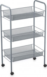 Этажерка UNISTOR JENNA 3-х ярусная на колёсиках с глубокими корзинками 210389