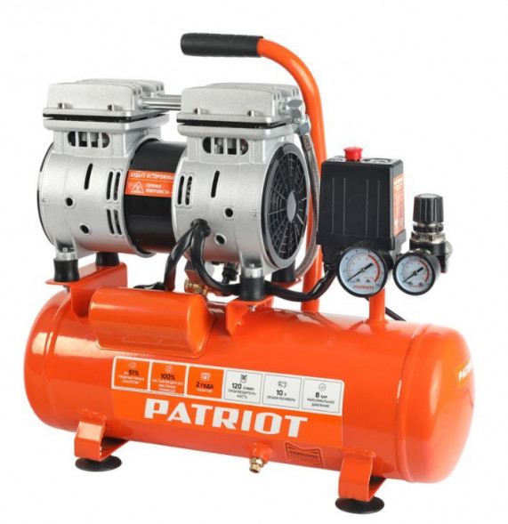 Безмасляные компрессоры PATRIOT 525306370 WO 10 120 Компрессор поршневой безмасляный