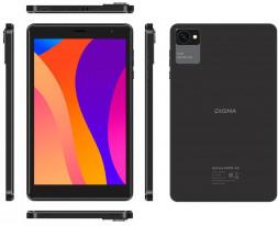 DIGMA Планшет Optima 8305C 4G SC9863A (1.6) 8C RAM3Gb ROM32Gb 8 IPS 1280x800 3G Android 12 черный 5Mpix 2Mpix BT GPS WiFi Touch microSD 128Gb 4000mAh