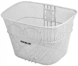 Аксессуары для вело-техники STELS Велокорзина передняя JL-073 белая, для 28" 270055*LU058686