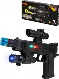 Игрушка NO NAME Оружие Военное (свет, звук,проектор, прицел, 3*AА не в к-те,в кор.)(29х17,5cм) (Арт.Y8629160)