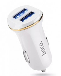 Автомобильное зарядное устройство HOCO (6957531040132) Z1 АЗУ 2USB 2.1A для LIGHTNING 8-PIN белый