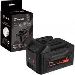 Аккумулятор DEKO R-UNV6.0 ULTRA+, Li-ion, 20В, 6.0А*ч, с повышенной токоотдачей 083-1019