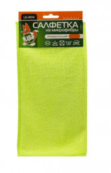 Салфетка для автомобиля LI-SA из экстраплотной микрофибры 30х30см, цвета в ассортименте (1 шт) 44428