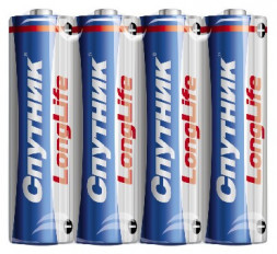 Элементы питания СПУТНИК R6/4S LONG LIFE