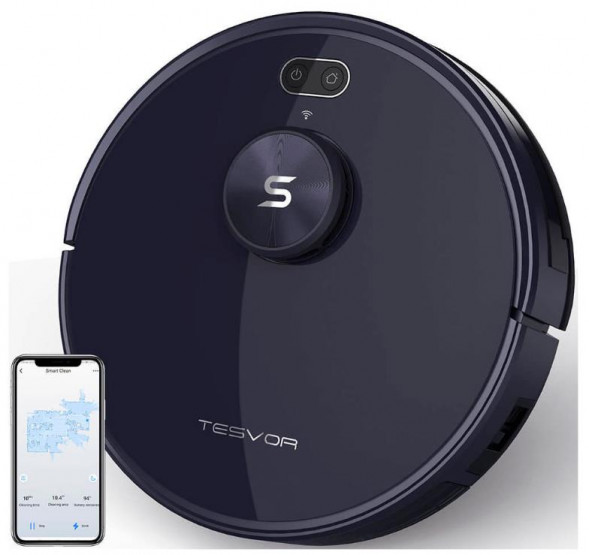 Пылесос TESVOR S6 2700 Вт Capacity 0.6 л Noise 70 дБ темно-синий Weight 3.5 кг
