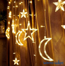 Электрическая гирлянда WINTER GLADE Электрическая гирлянда-занавес Winter Glade 123 лампы Тёплый белый CB123