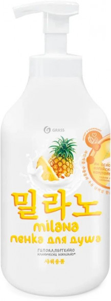 GRASS 125465 MILANA пенка с экстрактом ананаса и молочными протеинами (750мл)