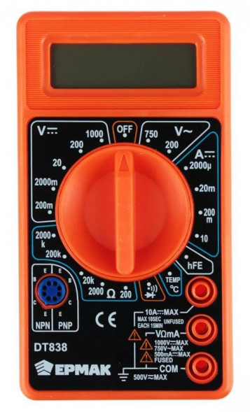Мультиметр ЕРМАК 660-005 DT-838 Мультиметр цифровой