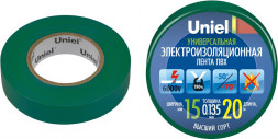Изолента UNIEL UIT-135P 20/15/01 GRN
