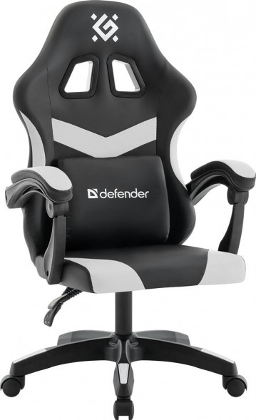 Кресло DEFENDER (64810) Runa Черн/белый,класс 2,PU