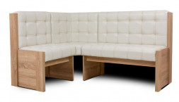 Угловая скамья БИТЕЛ КВАДРО скамья угловая однотон (ДУБ СОНОМА, БОРНЕО МИЛК)