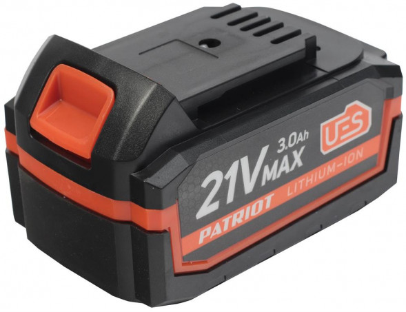 Аккумулятор PATRIOT 180301123 Батарея аккумуляторная PB BR 21V(Max) Li-ion 3,0Ah UES тонкая зарядка (5,5 мм)