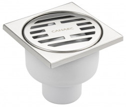 Трап САНАКС тр00014 Трап пластиковый 100х100 вертикальный нержавейки