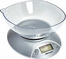 Весы кухонные АКСИНЬЯ КС-6519 серебристый