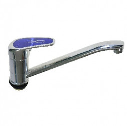 Смеситель для кухни RUSSIA-MOSCOW 2550 Смеситель кухонный с синей ручкой