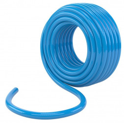 Шланг СИБРТЕХ Шланг поливочный армированный, 3-слойный, синий, ПВХ, 3/4", 15 м 67526