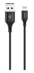 интерфейсный кабель OLMIO BASIC, USB 2.0 - lightning, 1.2м, 2.1A, черный (041649)