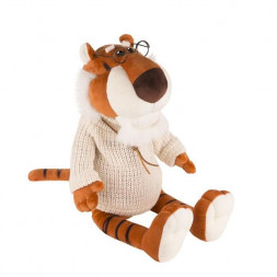 Символ года LUAZON HOME (7406022) Тигр Степаныч в вязаном свитере и очках?, 23 см