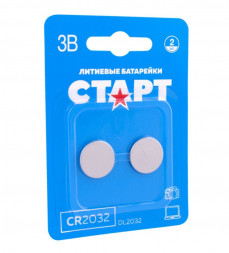 Батарейка СТАРТ CR2032-BL2 40/320 СТАРТ (13883) CR2032-BL2