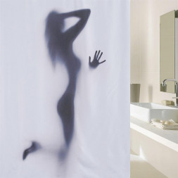 Штора для ванной BRIMIX 02-27 Шторка в ванную комнату, фотопечать. ТЕНЬ