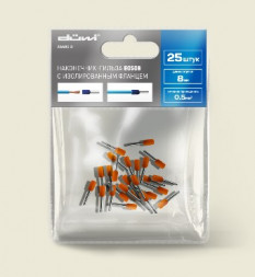 Наконечник-гильза DUWI 26685 3 Наконечник-гильза Е0508 0,5мм2 с изолированным фланцем