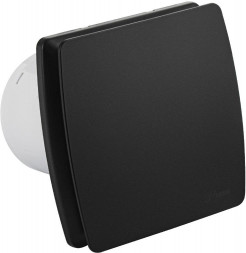 Вентилятор вытяжной GFMARK 50041 Вытяжной вентилятор, D - 100 мм, с обратным клапаном и москитной сеткой, квадратный, закрытый, из АБС пластика, цвет ЧЕРНЫЙ