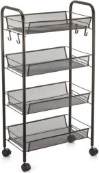 Этажерка UNISTOR MASTER 4-х ярусная на колёсиках с глубокими корзинками 210891