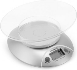 Весы кухонные электронные MAXWELL MW-1451 серебристый