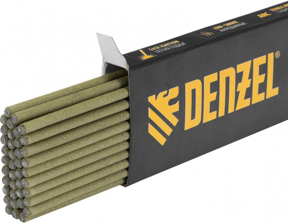 Электроды DENZEL DER-46 Goldline, диам. 3 мм, 1 кг, рутил-целлюлозное покрытие 97500