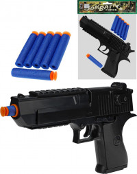 Игрушка NO NAME Детское оружие Пистолет с софт-патронами (30см)(3 патрона в компл.,в пакете) ( Арт. 2109439)