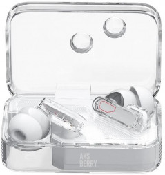 Наушники AKSBERRY (6972969386836) B21 Crystal TWS, белый