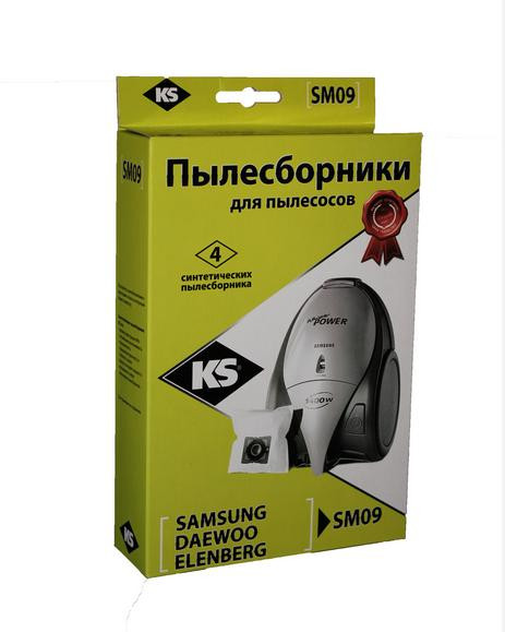 Пылесборники KS SM-09 синтетика комл. 4шт.