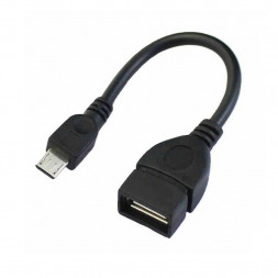 Кабель, переходник PERFEO (U4202) USB2.0 A розетка - MICRO USB вилка (OTG) 0.2 м