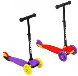 Самокат 3-7 лет SILAPRO Самокат 3-7 лет, 67x25x25см, FLASH колеса D12х2см PU, до 25кг, GFK,PP, алюминий (131-087)