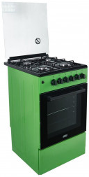 Плита газоэлектрическая MIU 5013 ERP зеленая (электродуховка)