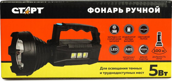 Фонарь СТАРТ (356) LHE 515-B1 черный